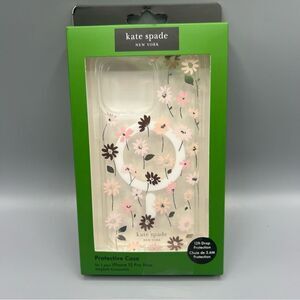Kate Spade NY iPhone 15 PRO MAX Daisy Print MagSafe Cell Phone Case New